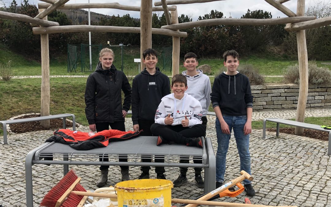 Unser Grünes Klassenzimmer wird grün