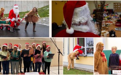 Der Weihnachtsmann und seine Helferinnen belohnten auch dieses Jahr alle fleißigen Schülerinnen und Schüler